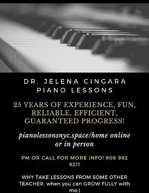 Dr. Cingara's piano lessons (piano teacher)